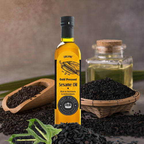 wooden cold pressed sesame oil