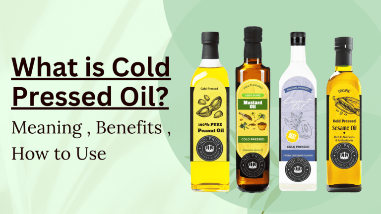 what is cold pressed oil, meaning,benefits